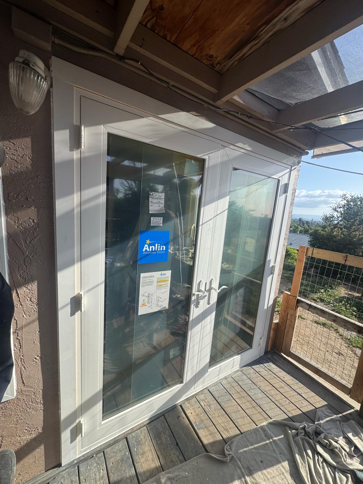 Anlin swing door installation East Bay