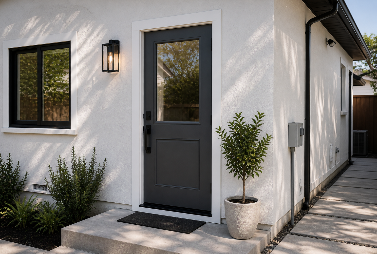 Back and side exterior door installation Bay Area