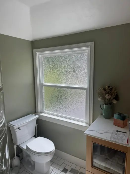 Privacy glass bathroom window replacement in East Bay CA