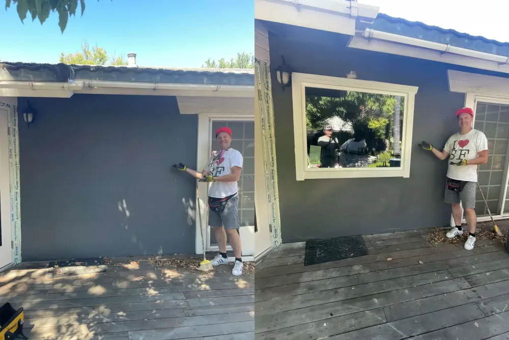 Before and after: entry door replacement