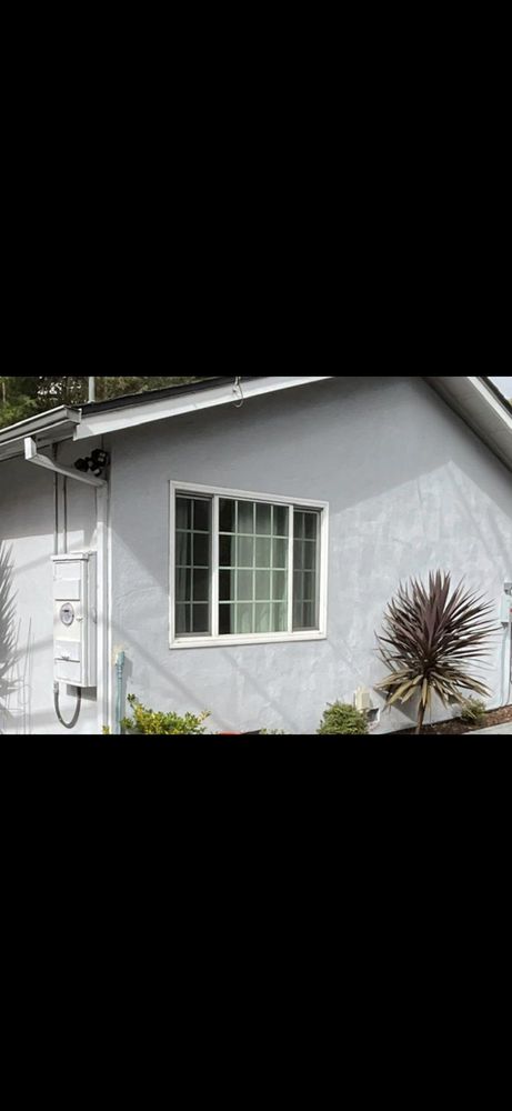 Vinyl window with decorative grid detail East Bay
