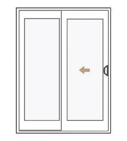 Sliding glass door