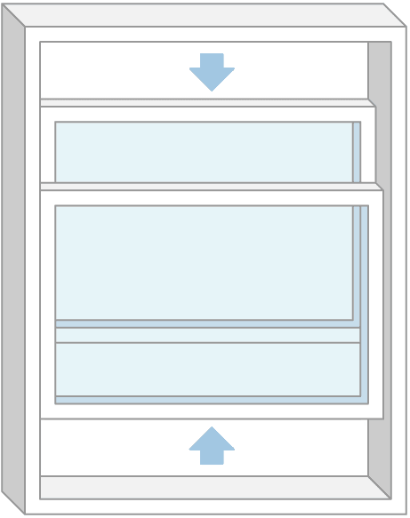 double-hung window