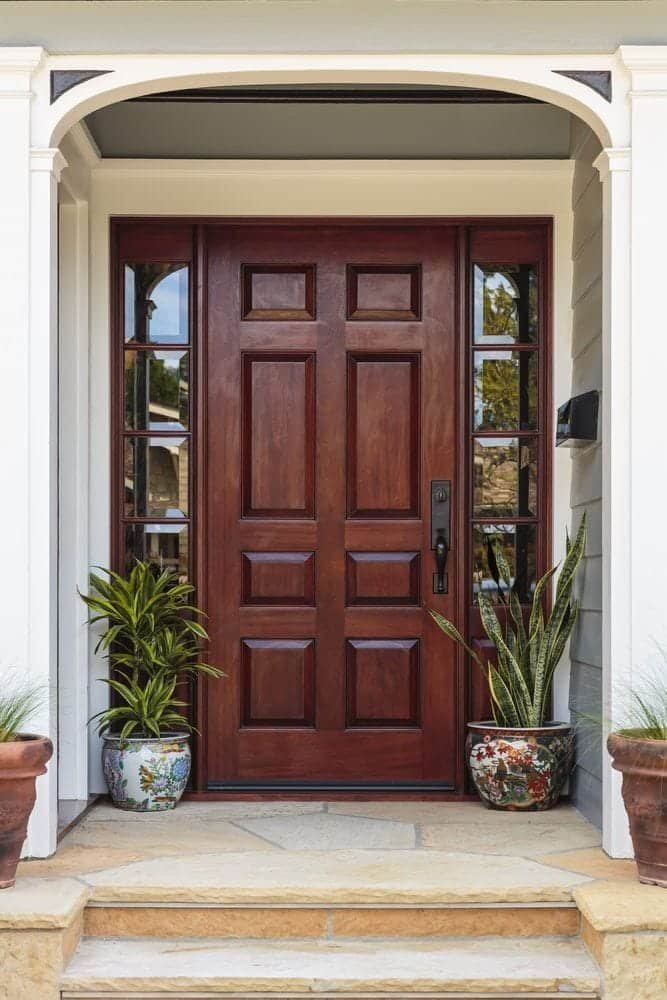 A house entry door